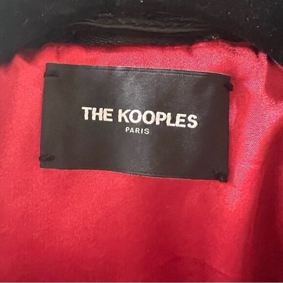 The Kooples “Moto” Studded Goat-Leather Biker Jacket – Size S - Picture 2 of 5